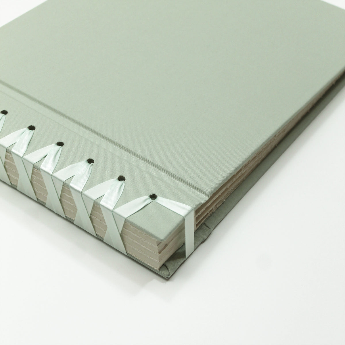 Wedding Album 9 x 12 | Sage Green Cotton Cover