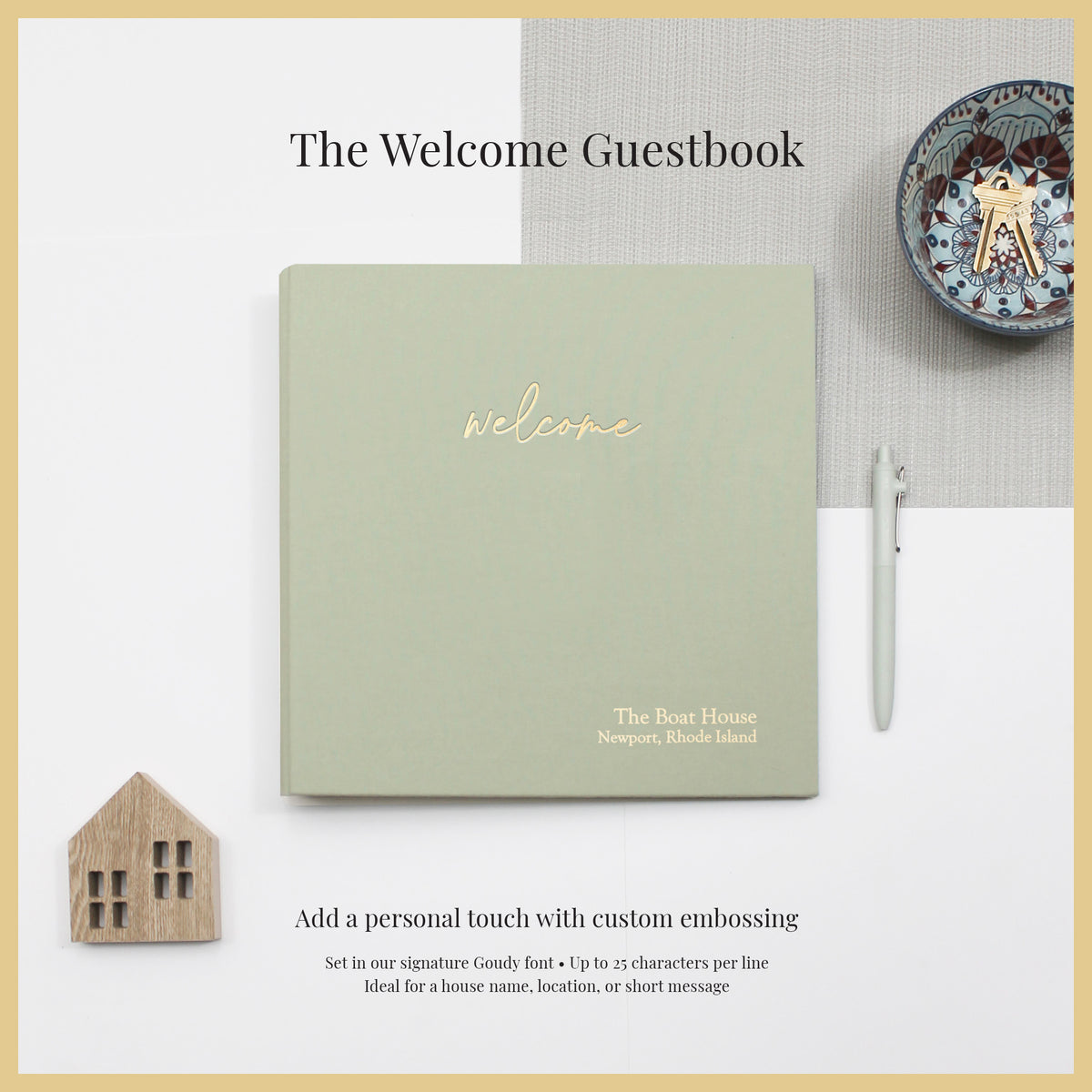 The Welcome Guestbook | Sage Cotton