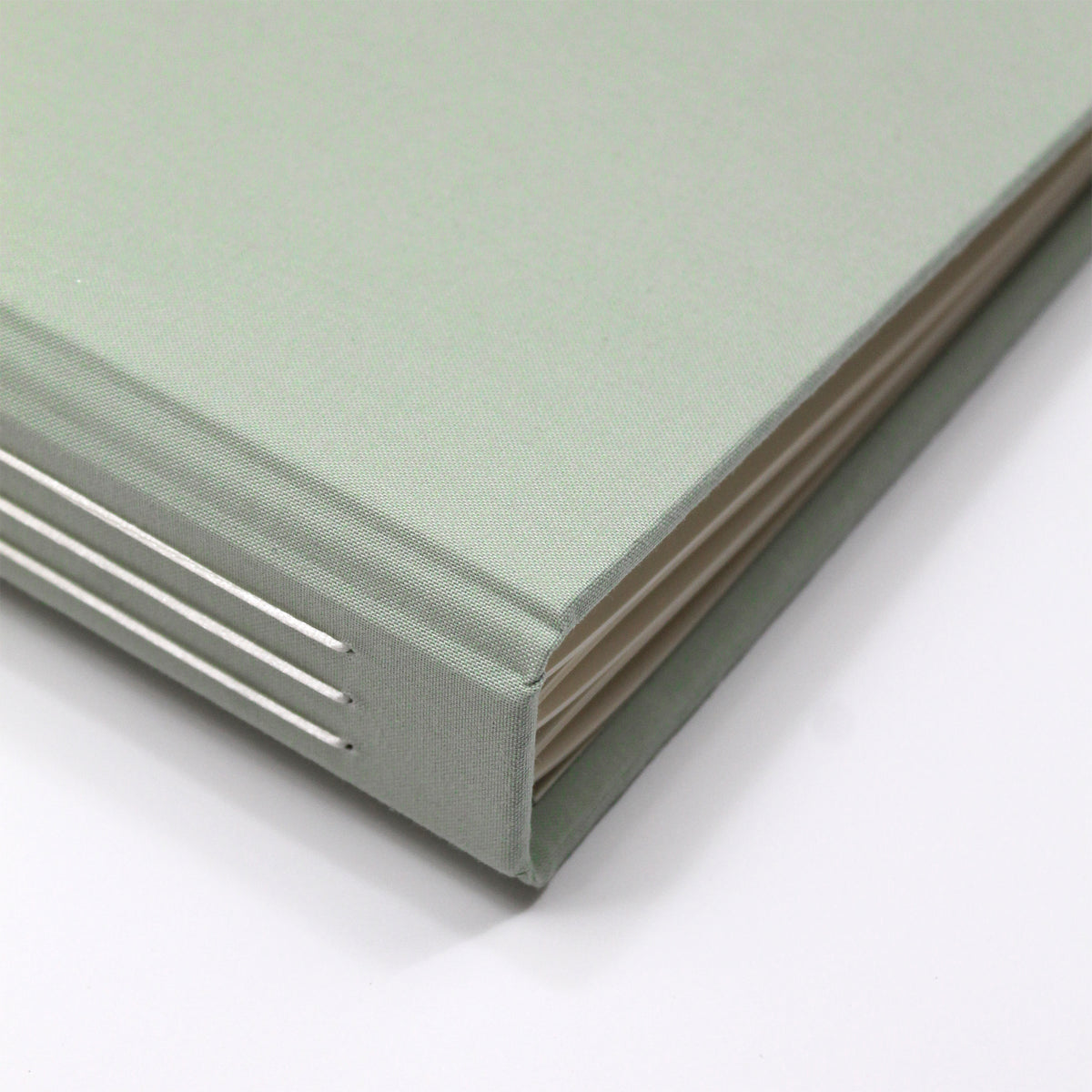 Deluxe Event Guestbook | Cover: Sage Green Cotton | Available Personalized