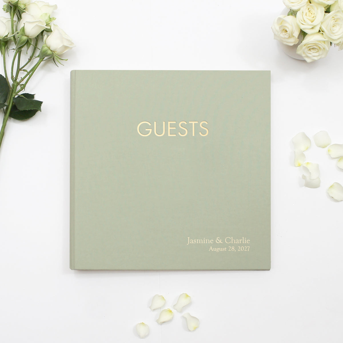 The Event Guestbook | Sage Green Cotton