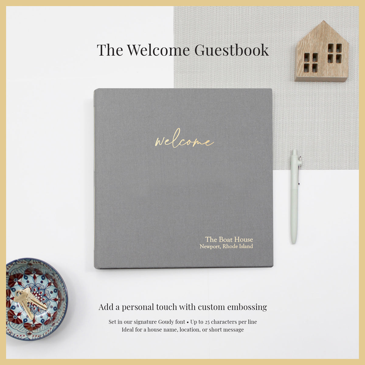 The Welcome Guestbook | Silver Silk