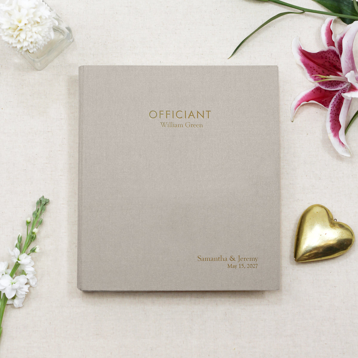 The Officiant Binder | Silver Silk