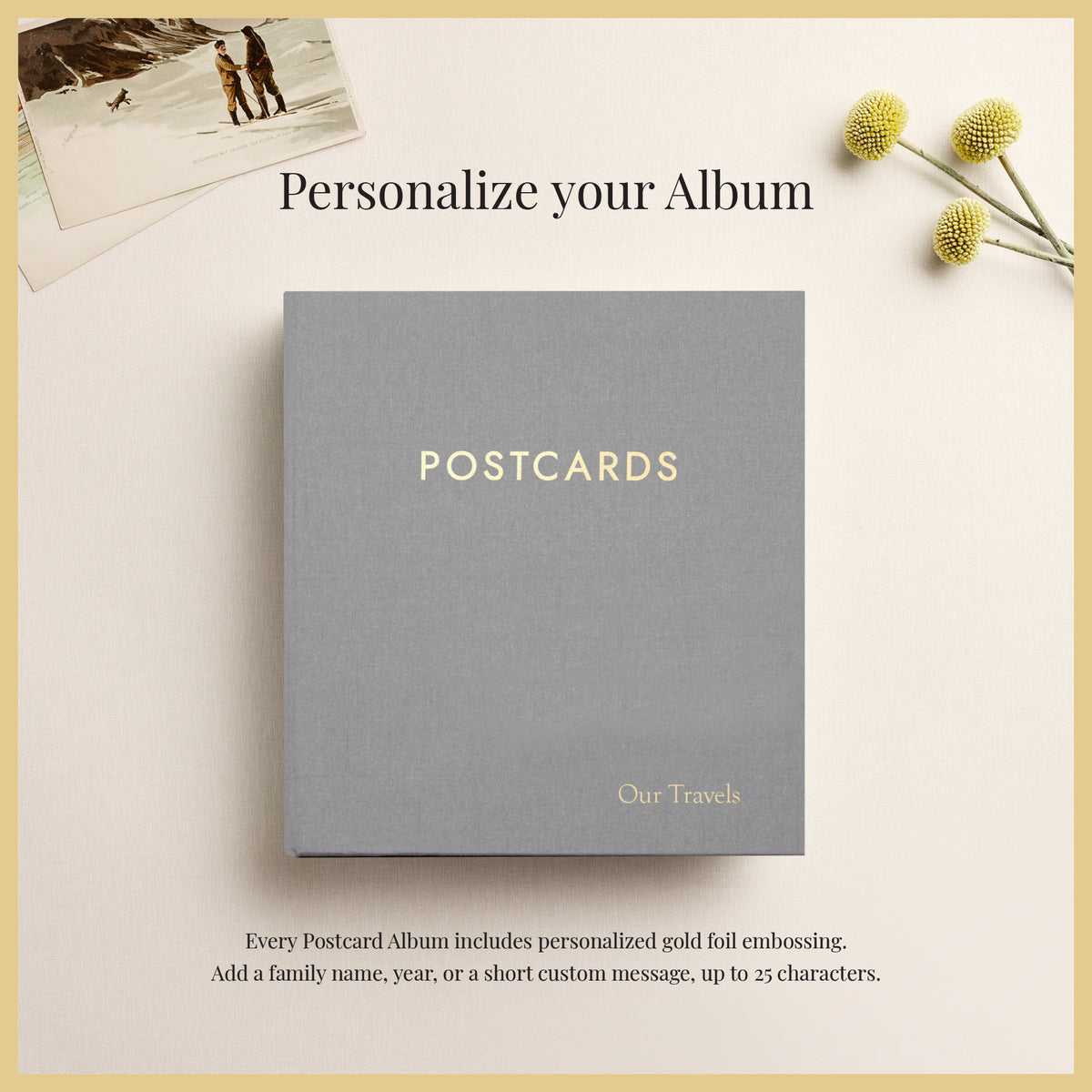 The Medium Postcard Album | Silver Silk