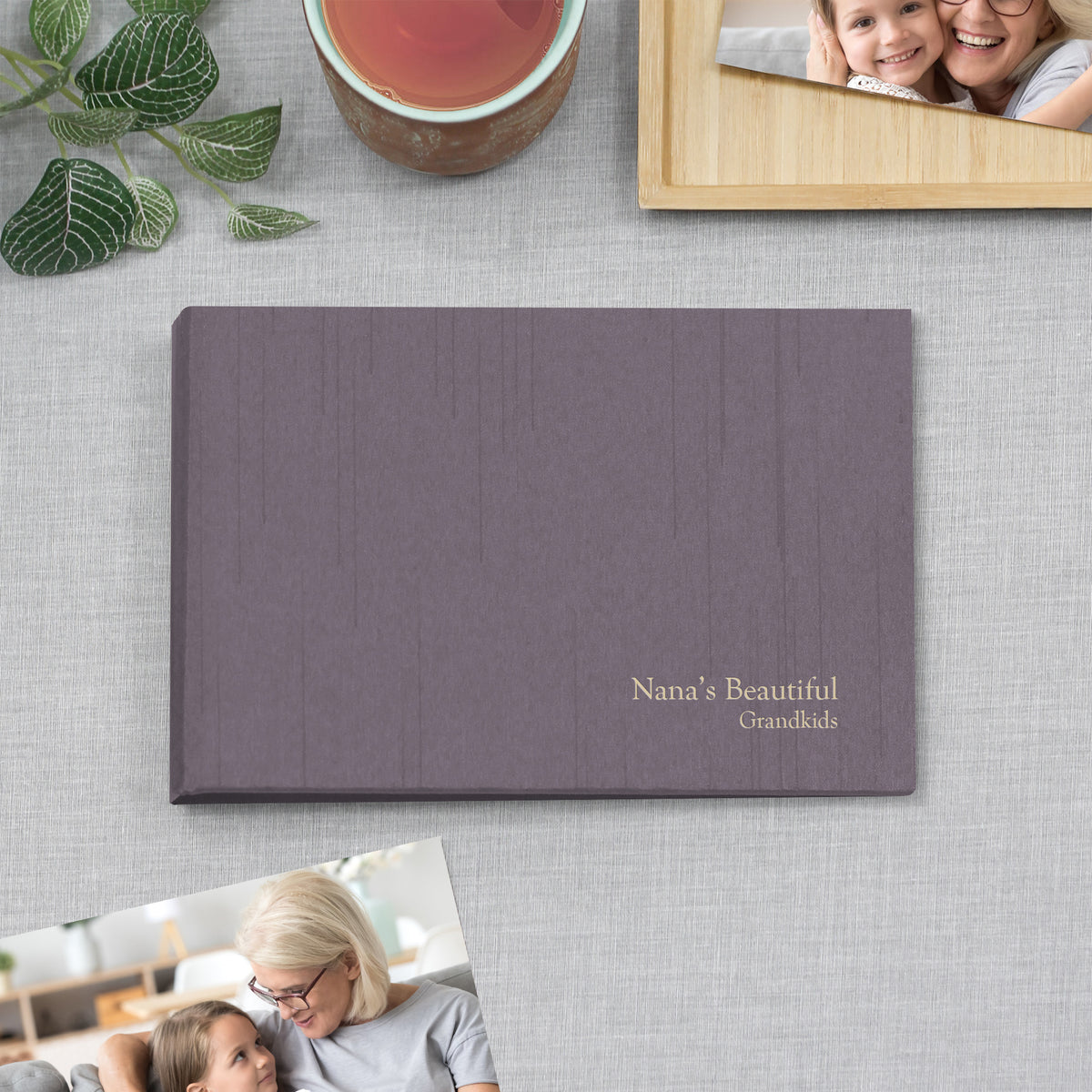 Small Photo Binder | for 5x7 Photos | with Amethyst Silk