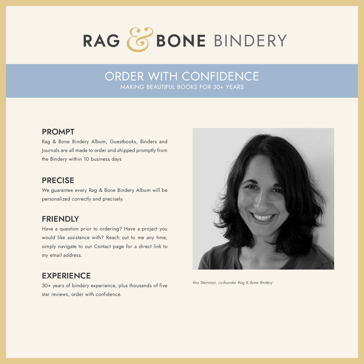 Small Photo Binder | for 5x7 Photos | with Navy Blue Cotton