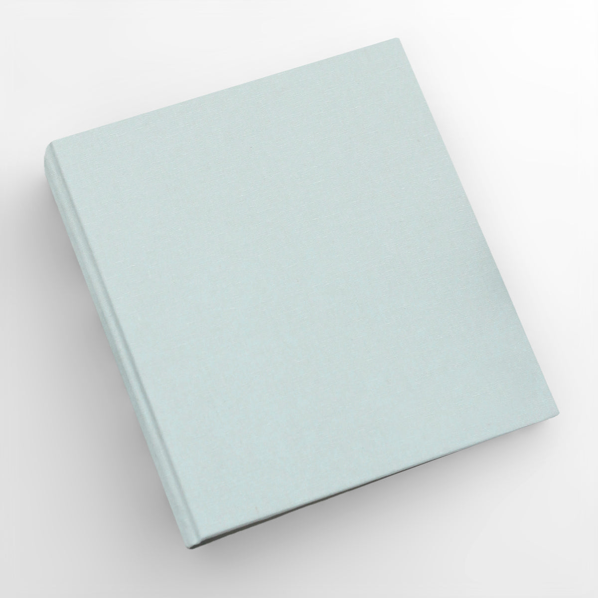 Storage Binder for Photos or Documents with Light Blue Cotton Cover