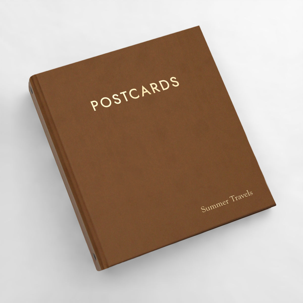 Medium Postcard Album | Cover: Brown Vegan Leather | Available Personalized