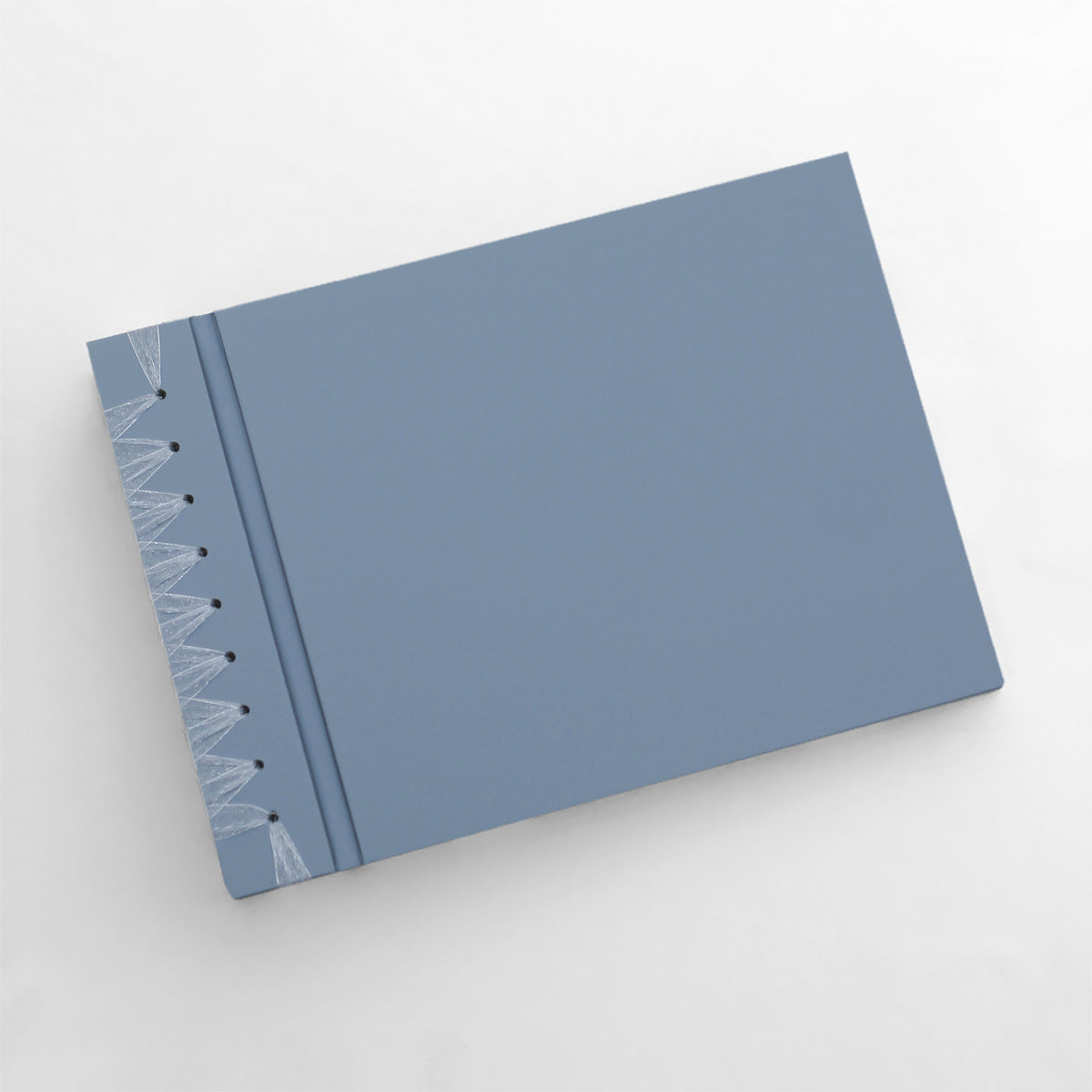 Large 10 x 15 Paper Page Album | Cover: Ocean Blue Vegan Leather | Available Personalized