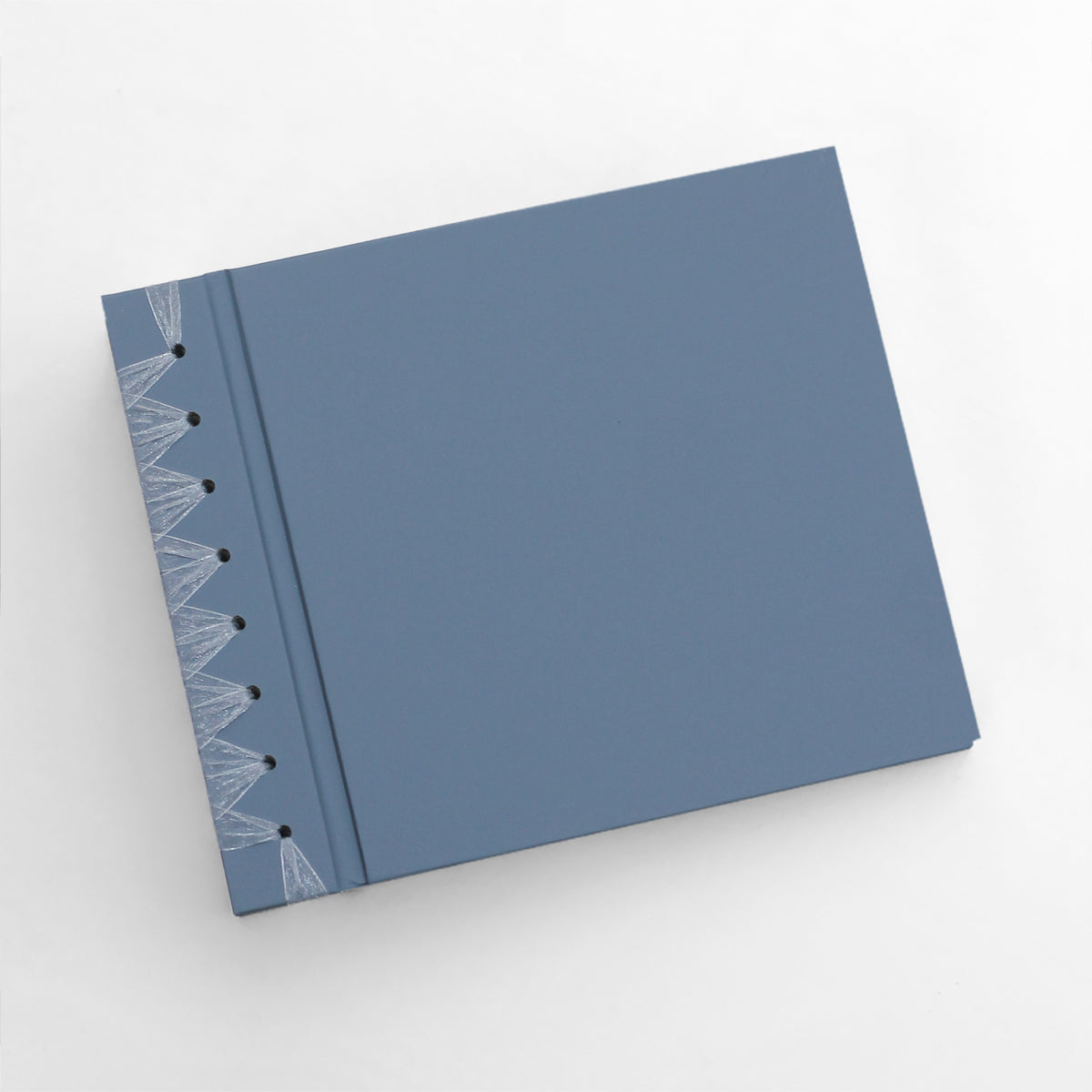 Small Paper Page Album with Ocean Blue Vegan Leather