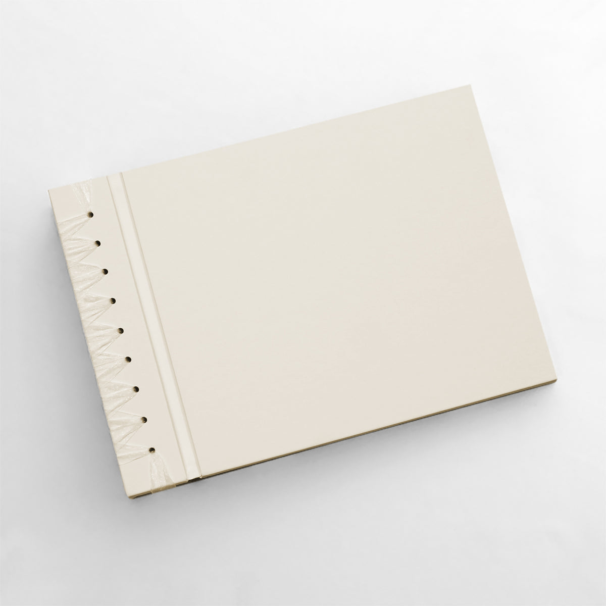 Large 10 x 15 Paper Page Album | Cover: Pearl Vegan Leather | Available Personalized