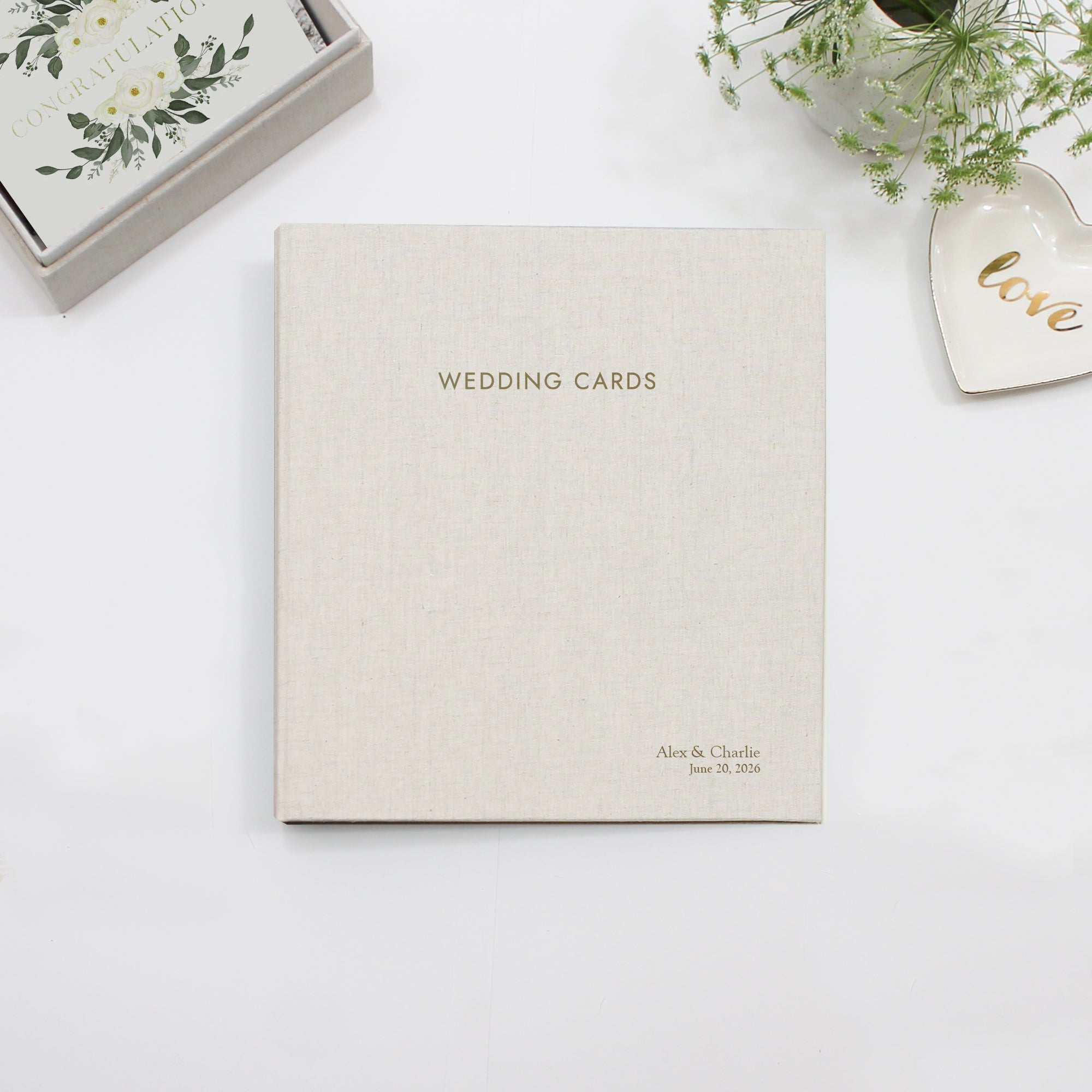 The Wedding Card Album | Natural Linen The Wedding Card Album | Natural Linen