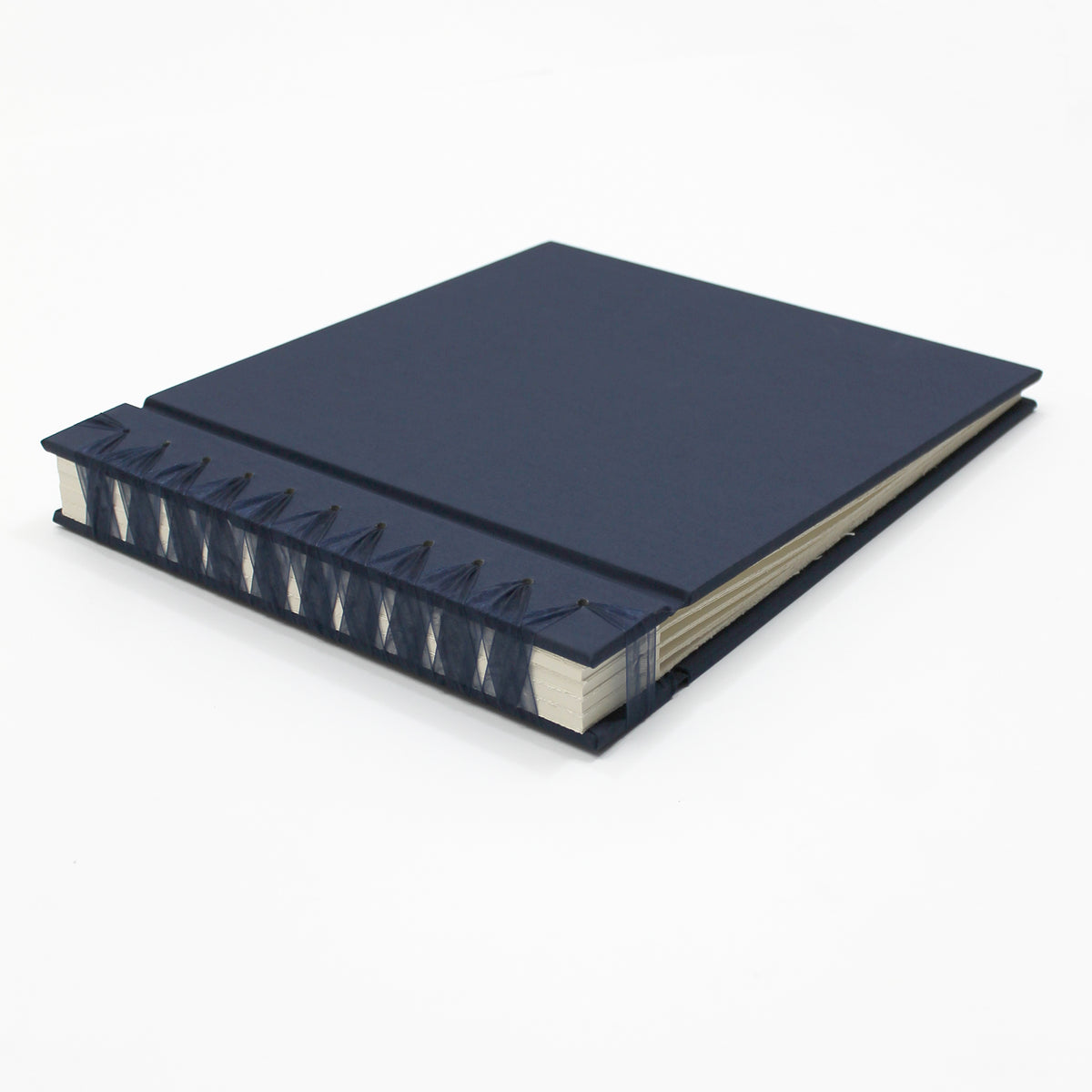 Wedding Album [12.5 x 14.75] Cover: Navy Blue Cotton | Available Personalized