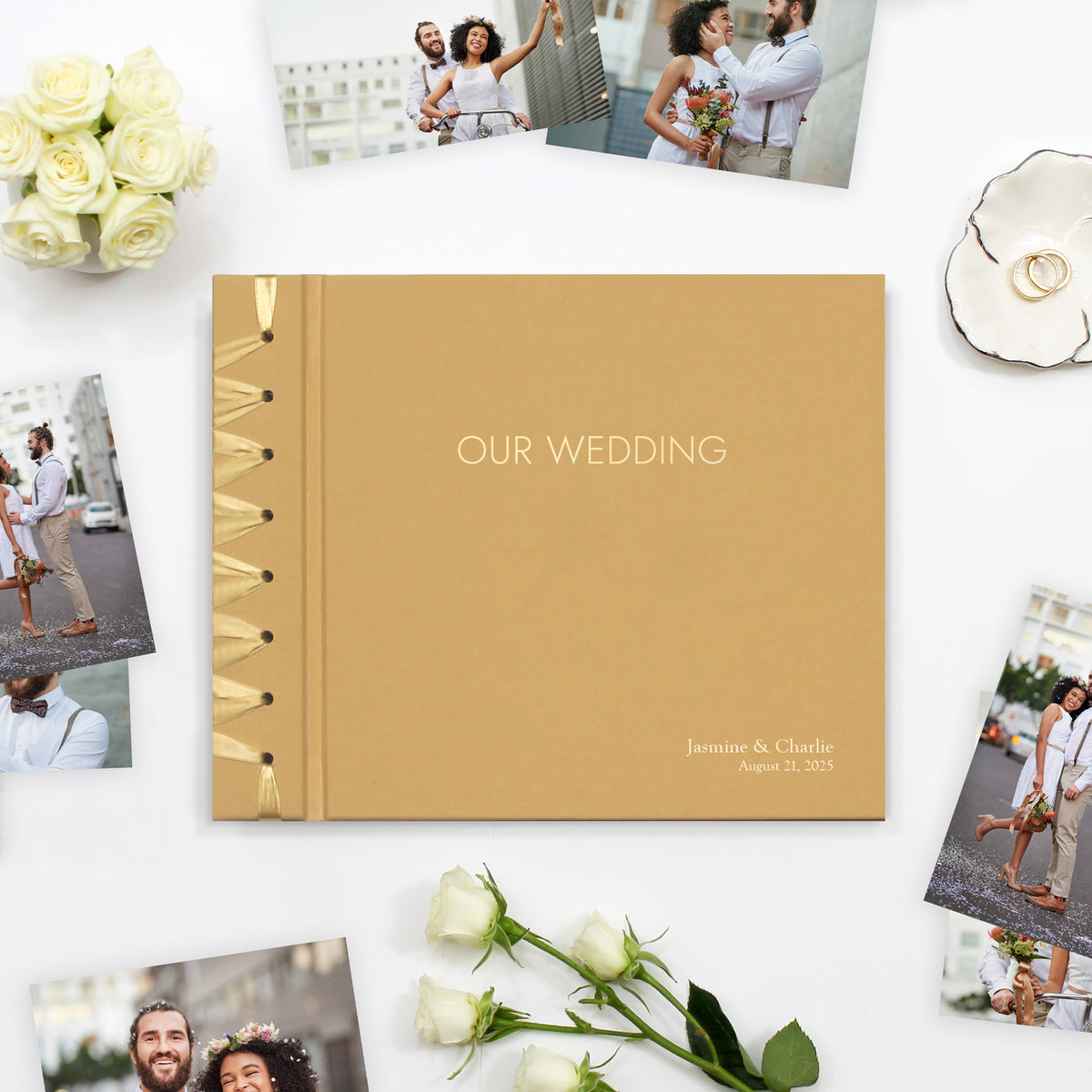 Wedding Album 9 x 12 | Buttercup Yellow Cotton Cover