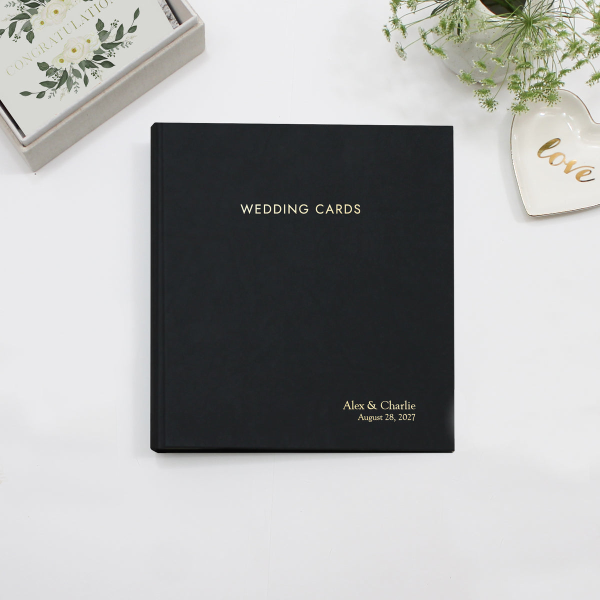 The Wedding Card Album | Black Vegan Leather