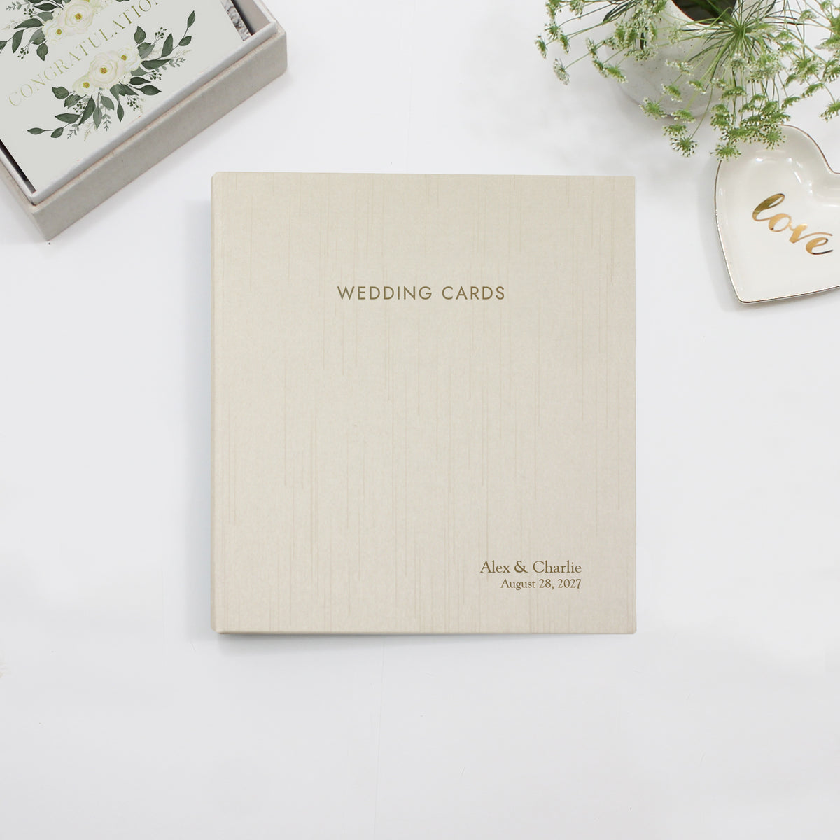 The Wedding Card Album | Ivory Silk