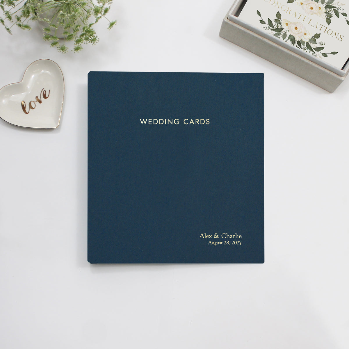 The Wedding Card Album | Navy Blue Cotton