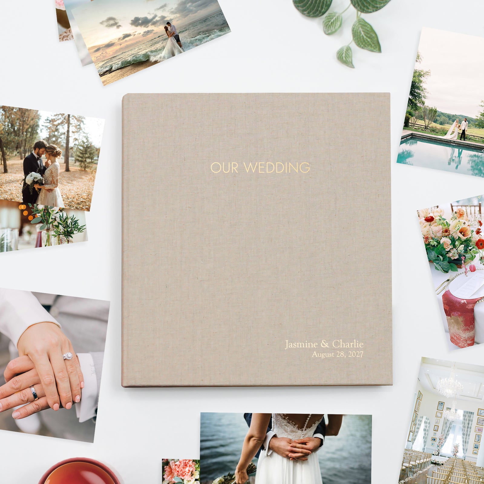 Wedding Photo Binder | Natural Linen