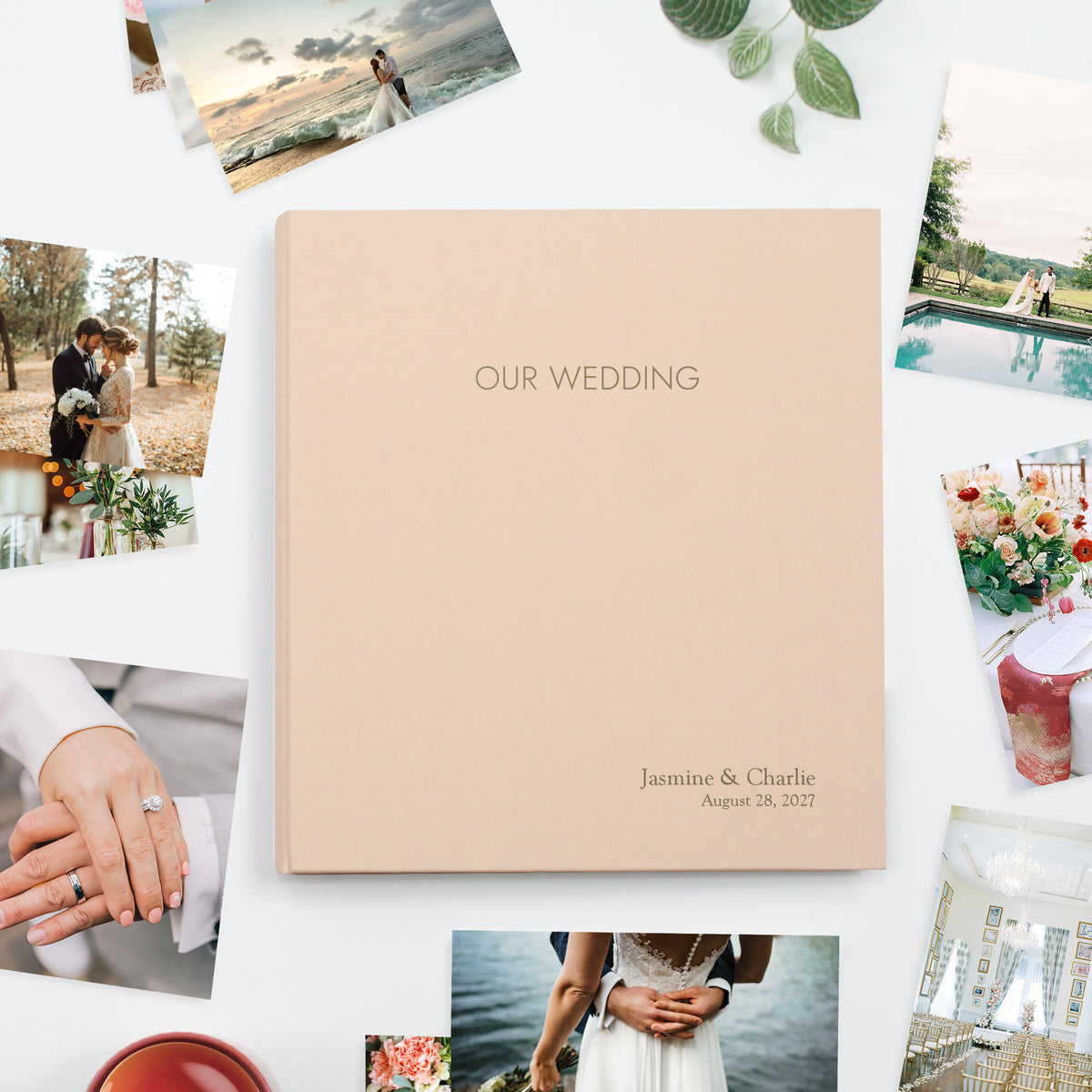 Wedding Photo Binder | Peachy Pink Cotton