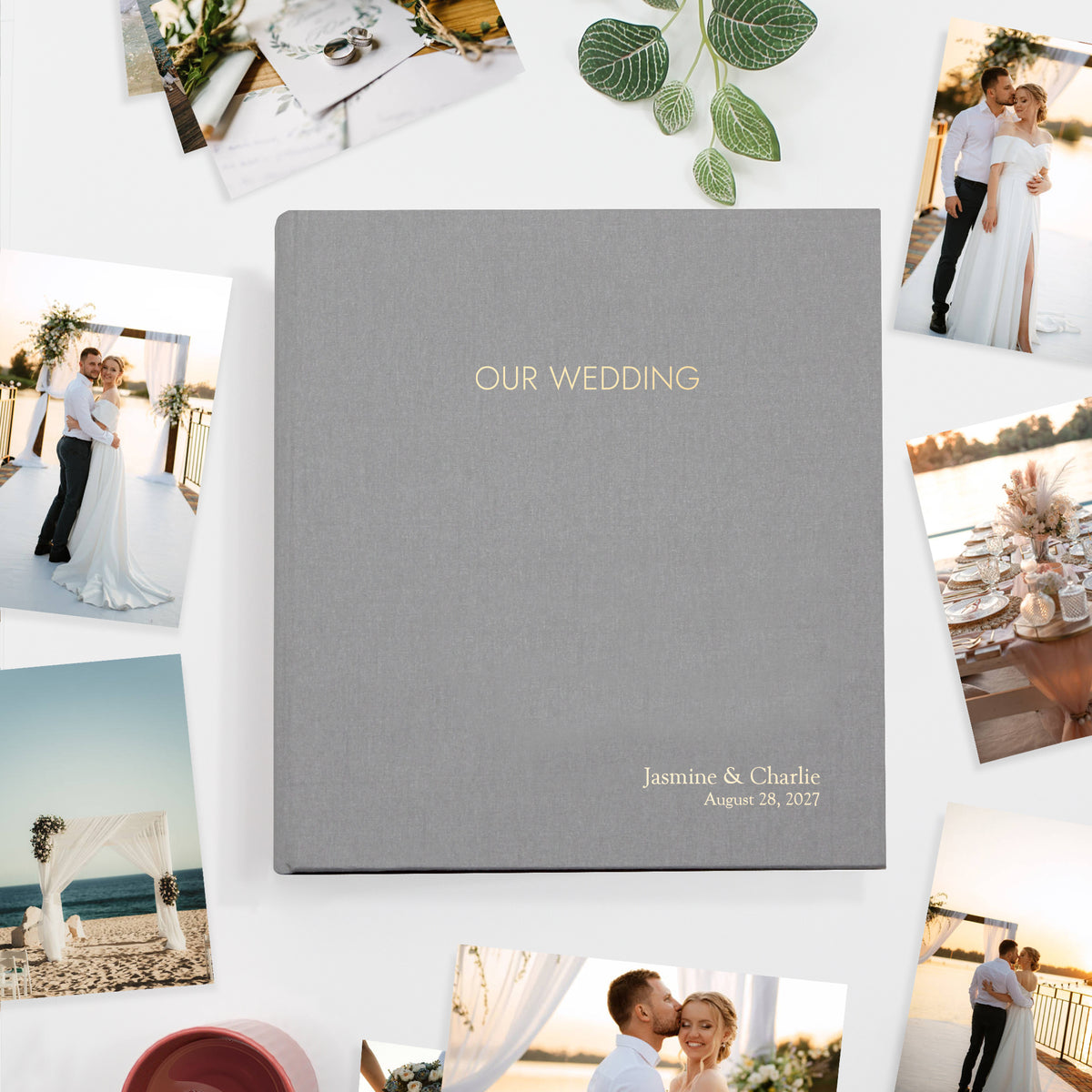 Wedding Photo Binder | Silver Silk