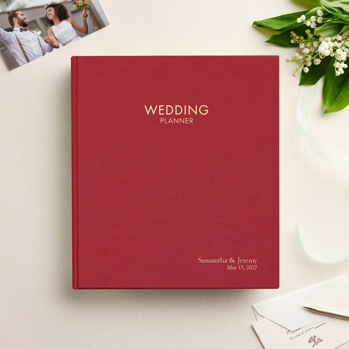 The Wedding Planner | Red Vegan Leather