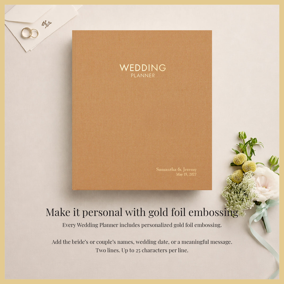 The Wedding Planner | Antique Gold Silk