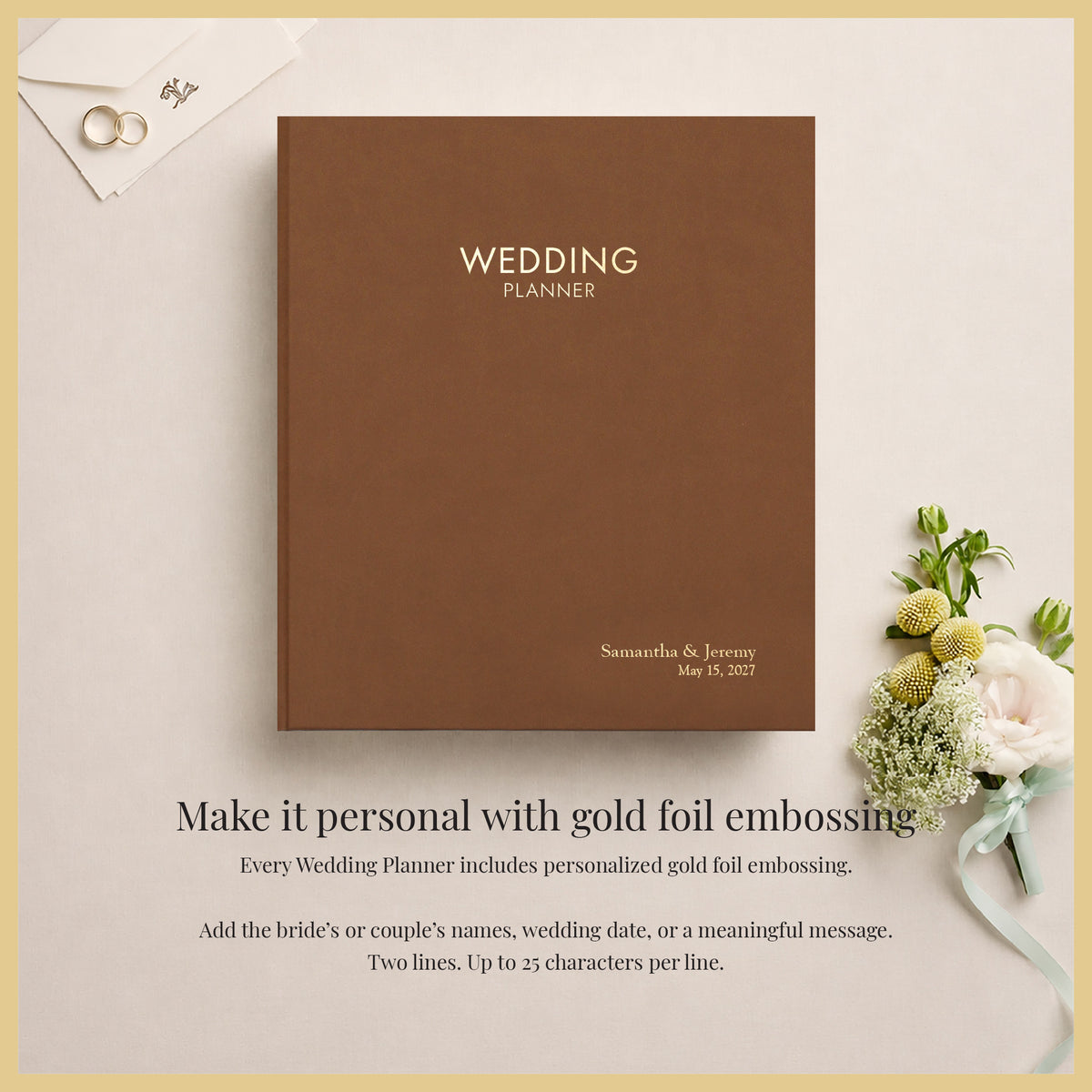 The Wedding Planner | Light Brown Vegan Leather