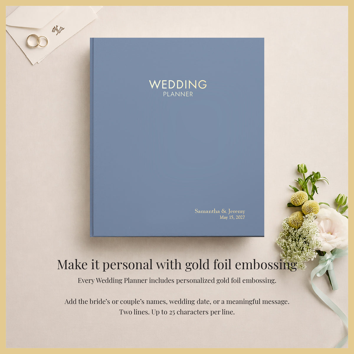 The Wedding Planner | Ocean Blue Vegan Leather