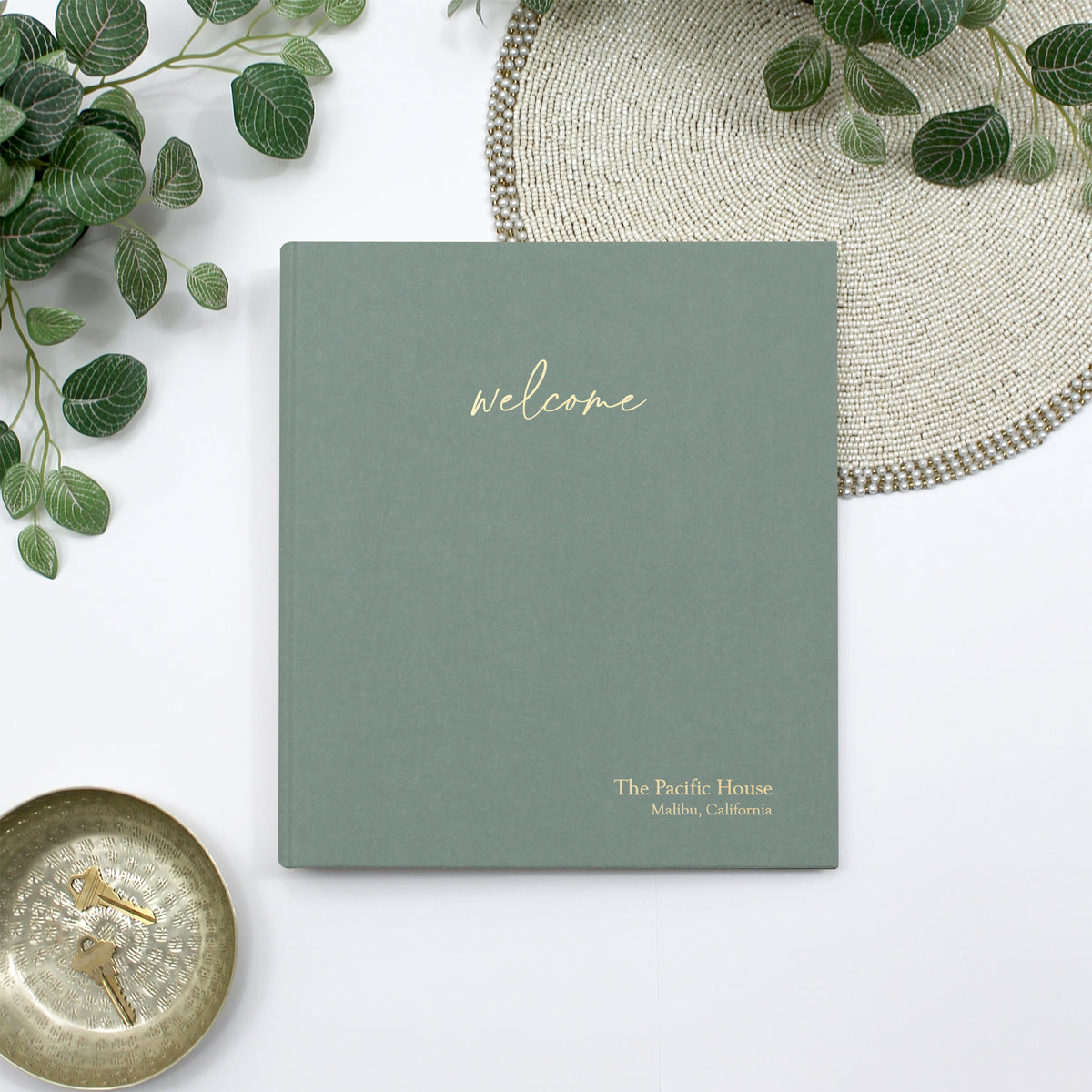 The Welcome Binder | Jade Green Cotton