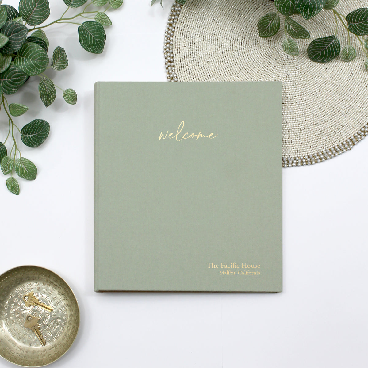 The Welcome Binder | Sage Green Cotton