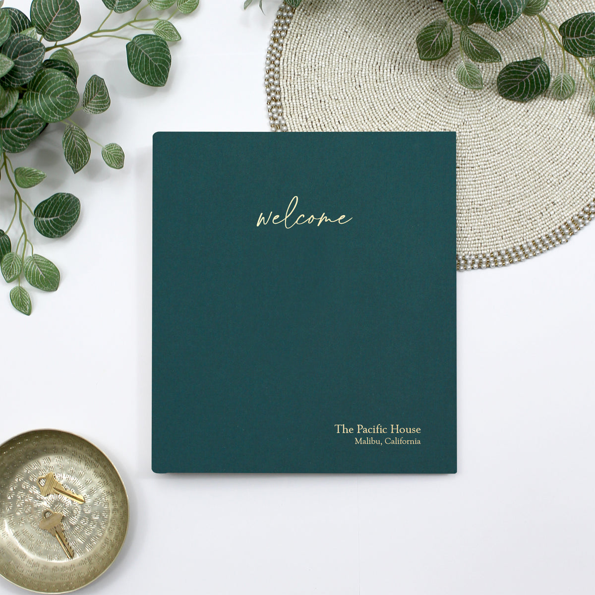 The Welcome Binder | Teal Blue Cotton