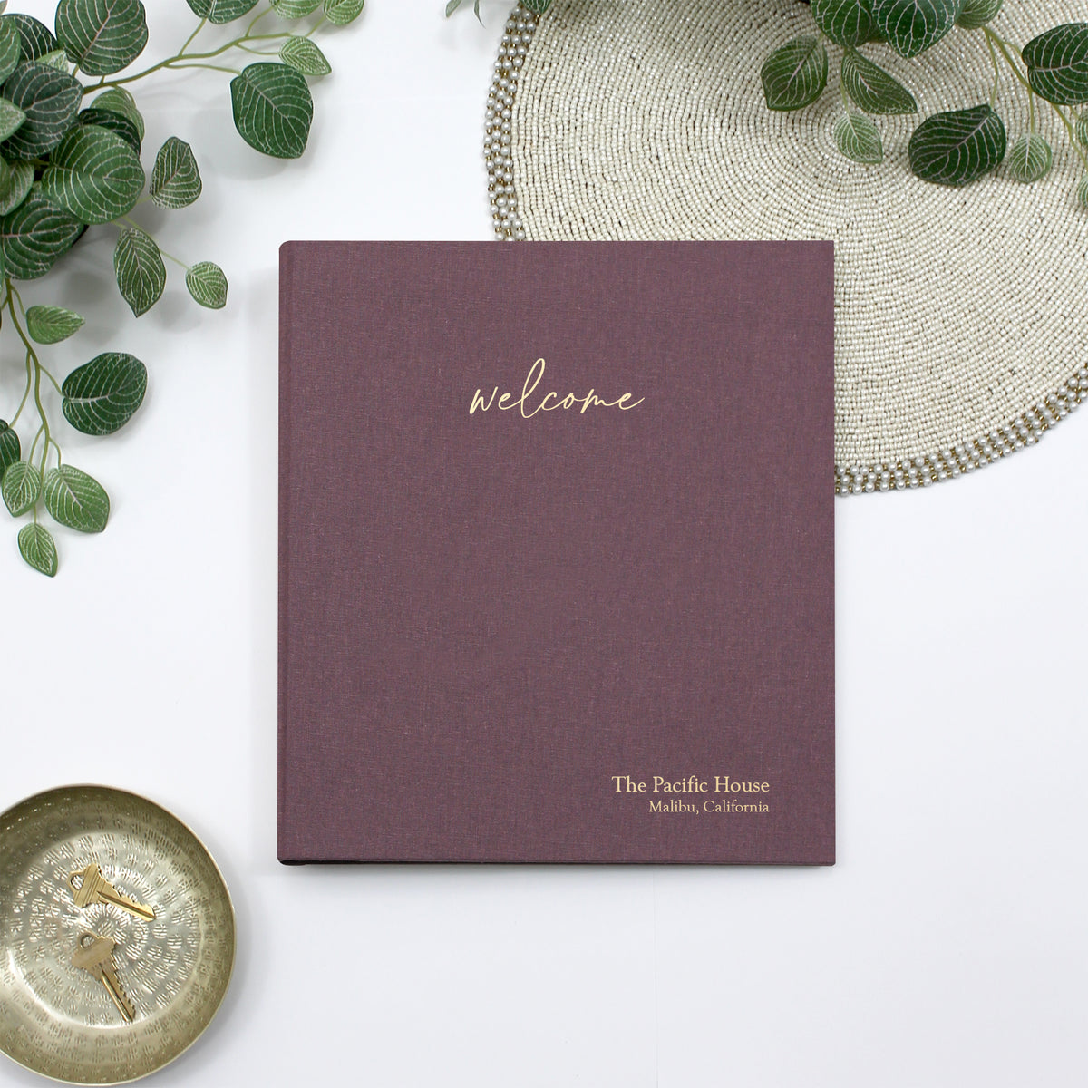 The Welcome Binder | Purple Linen