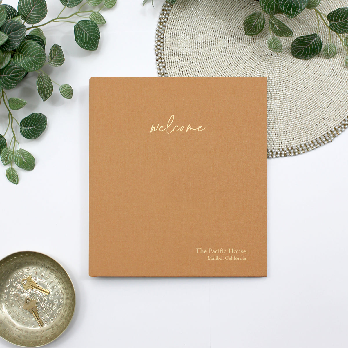 The Welcome Binder | Antique Gold Silk
