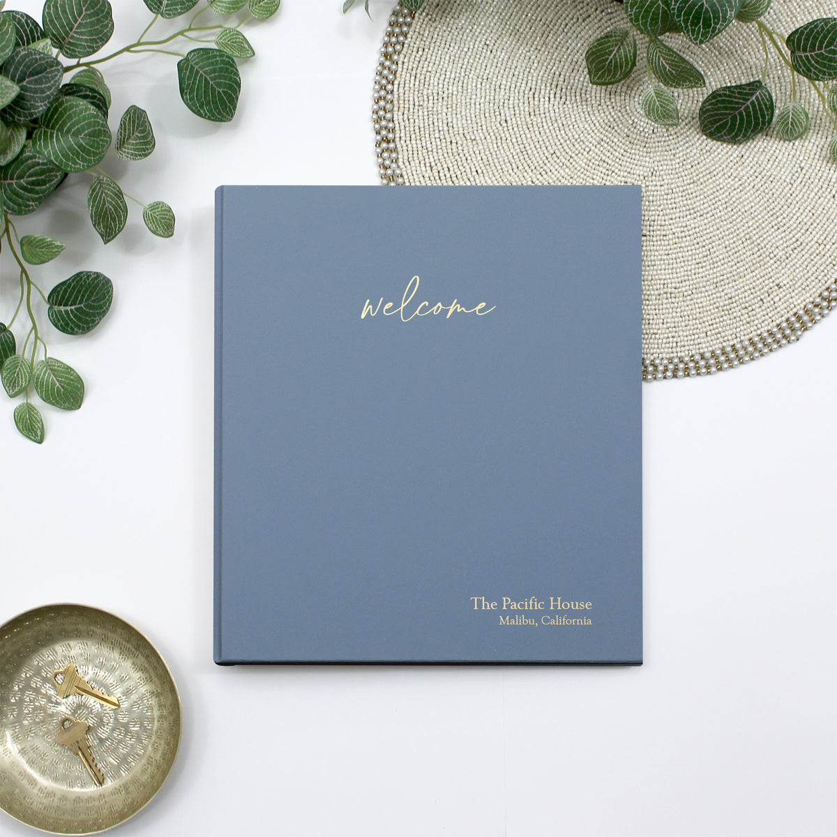 The Welcome Binder | Ocean Blue Vegan Leather