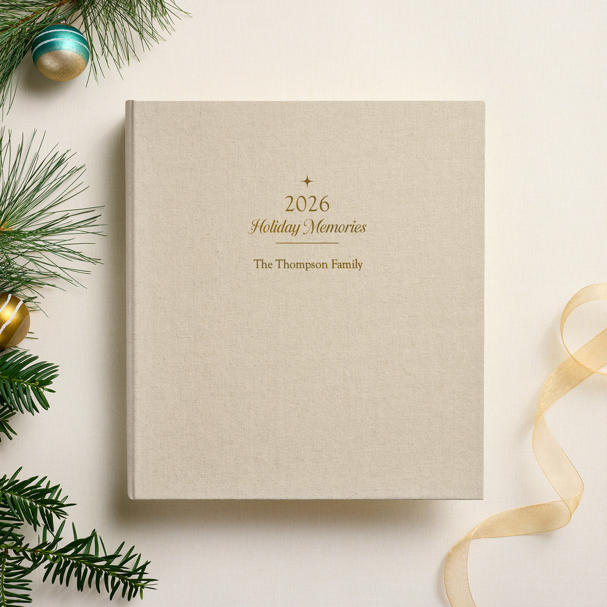 The 2026 Holiday Memory Album | Natural Linen