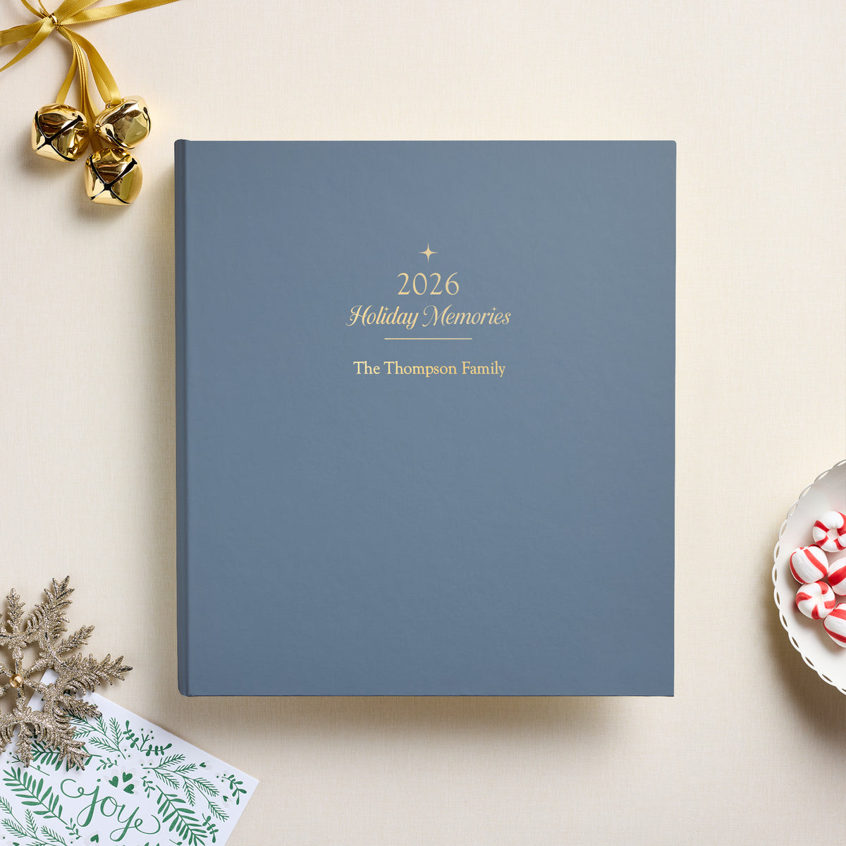 The 2026 Holiday Memory Album | Ocean Blue Vegan Leather