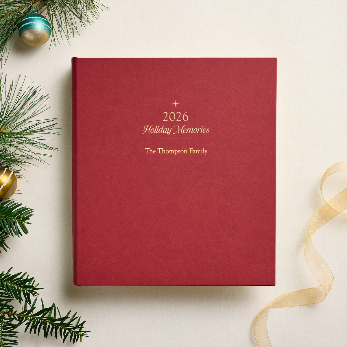The 2026 Holiday Memory Album | Red Vegan Leather