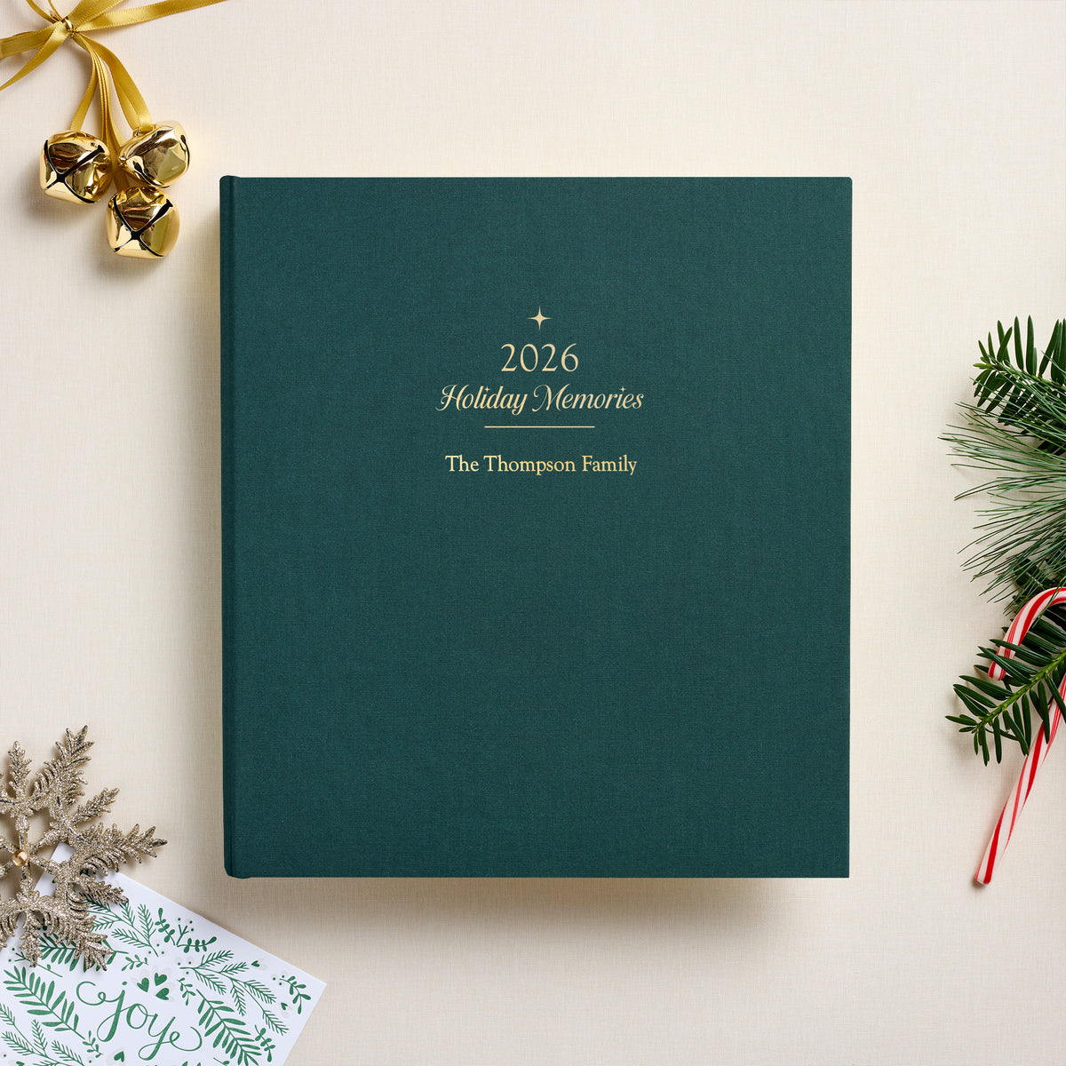 The 2026 Holiday Memory Album | Teal Blue Cotton