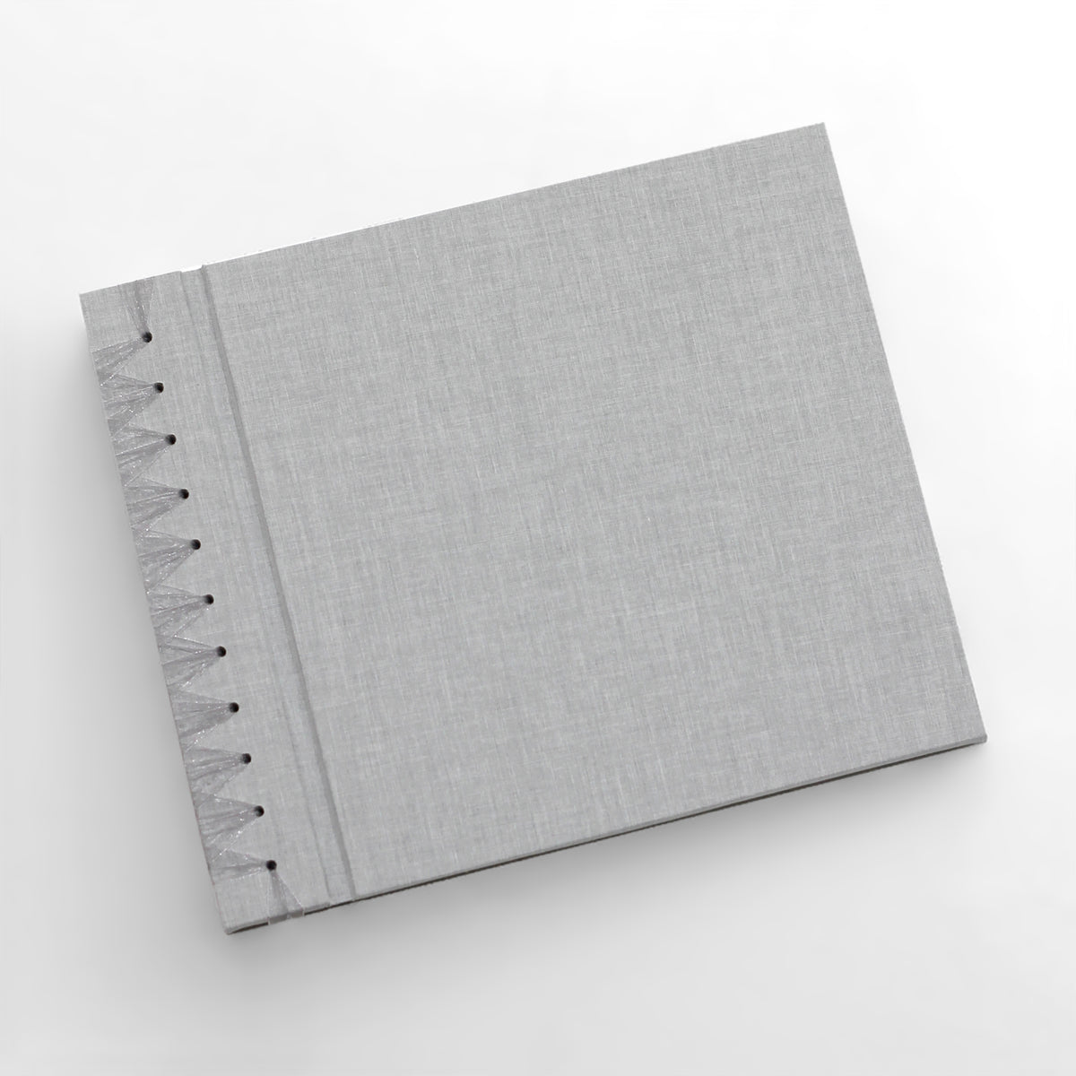 Deluxe 12 x 15 Paper Page Album | Cover: Dove Gray Linen | Available Personalized