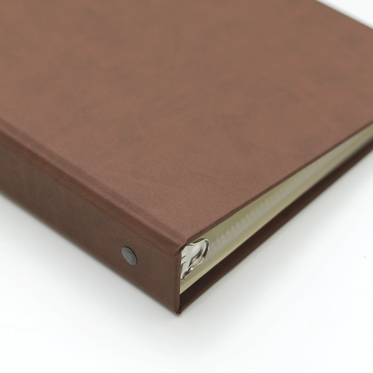 Medium Photo Binder For 4x6 Photos | Cover: Mocha Vegan Leather | Available Personalized