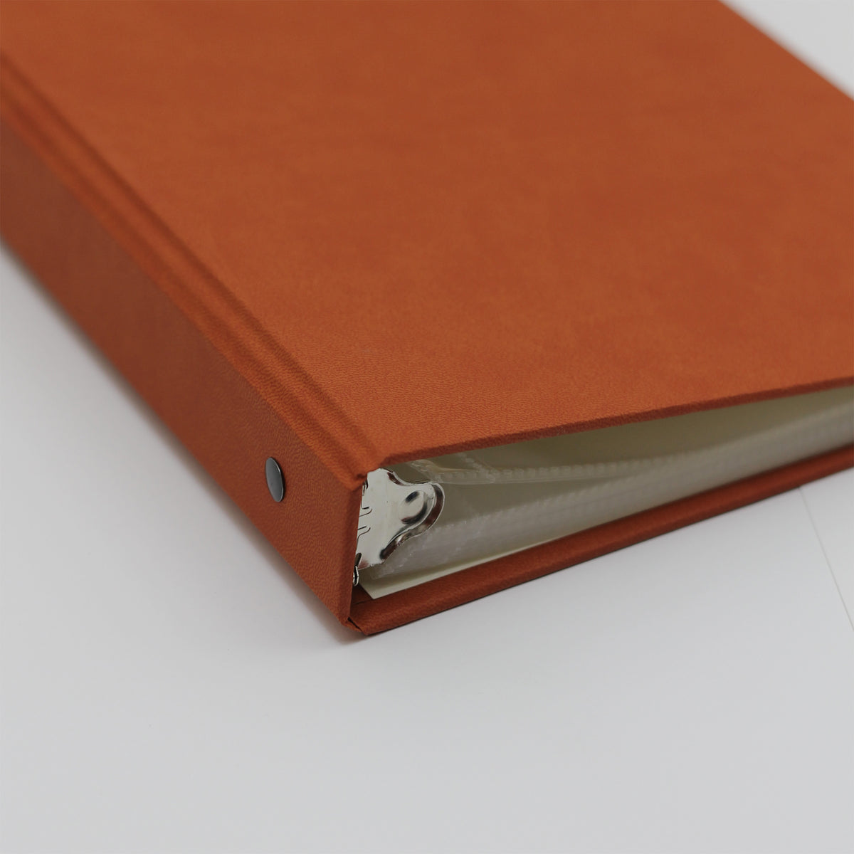 Medium Photo Binder For 4x6 Photos | Cover: Terra Cotta Vegan Leather | Available Personalized