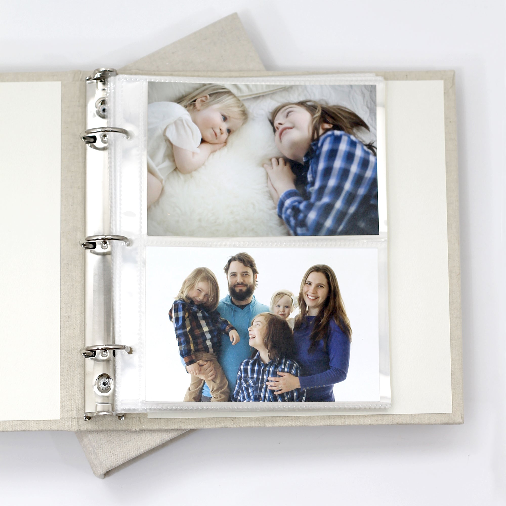 Large Photo Binder (for 4x6 photos) with Coral Cotton Cover - Rag & Bone  Bindery