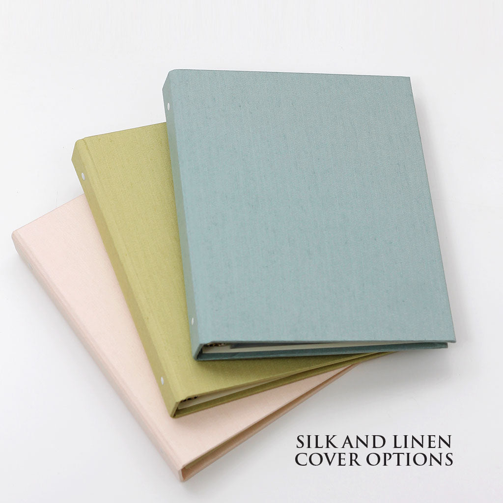 Photo Binder for 5x7 photos | Cover: Champagne Silk | Available Personalized