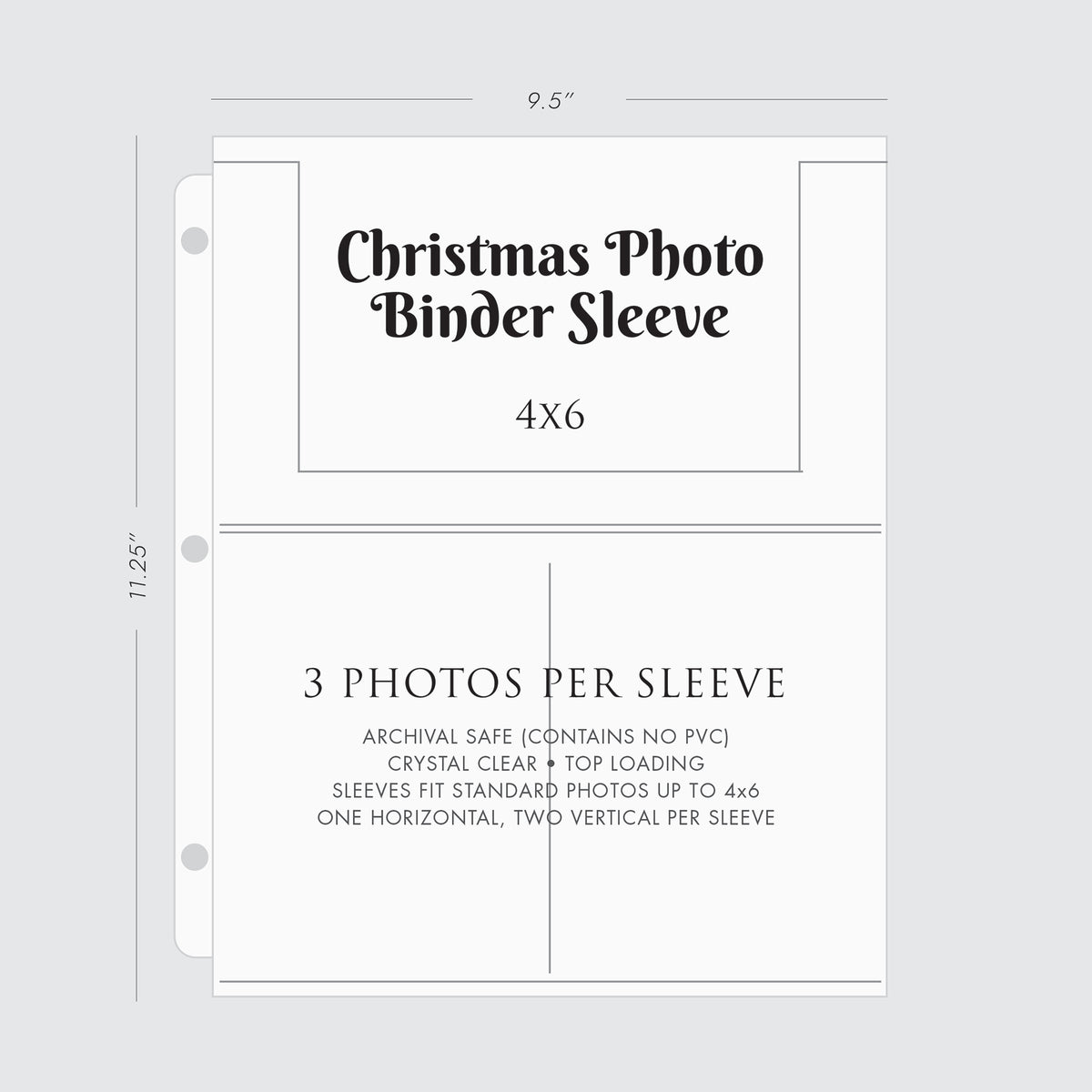 Large Christmas Photo Binder with Jade Silk Cover for 4x6 or 5x7 Photos