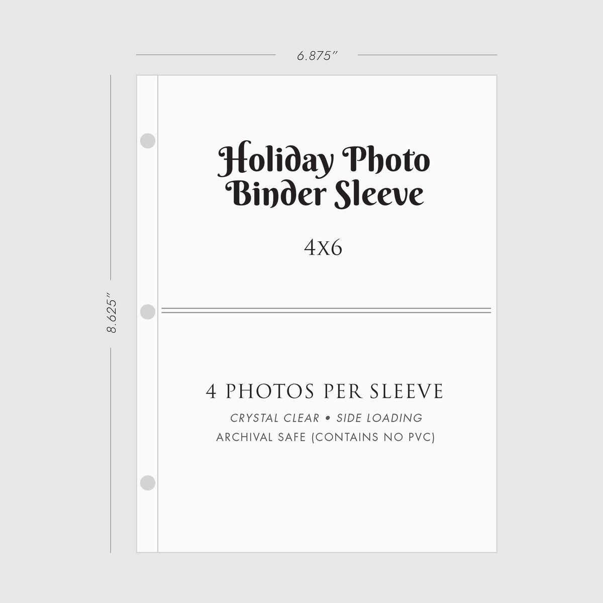 Medium Holiday Photo Binder with Emerald Silk Cover for 4x6 Photos