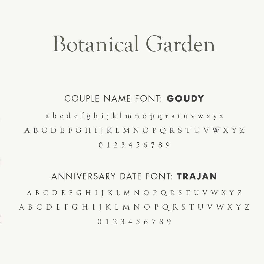 Personalized Anniversary Journal Botanical Garden