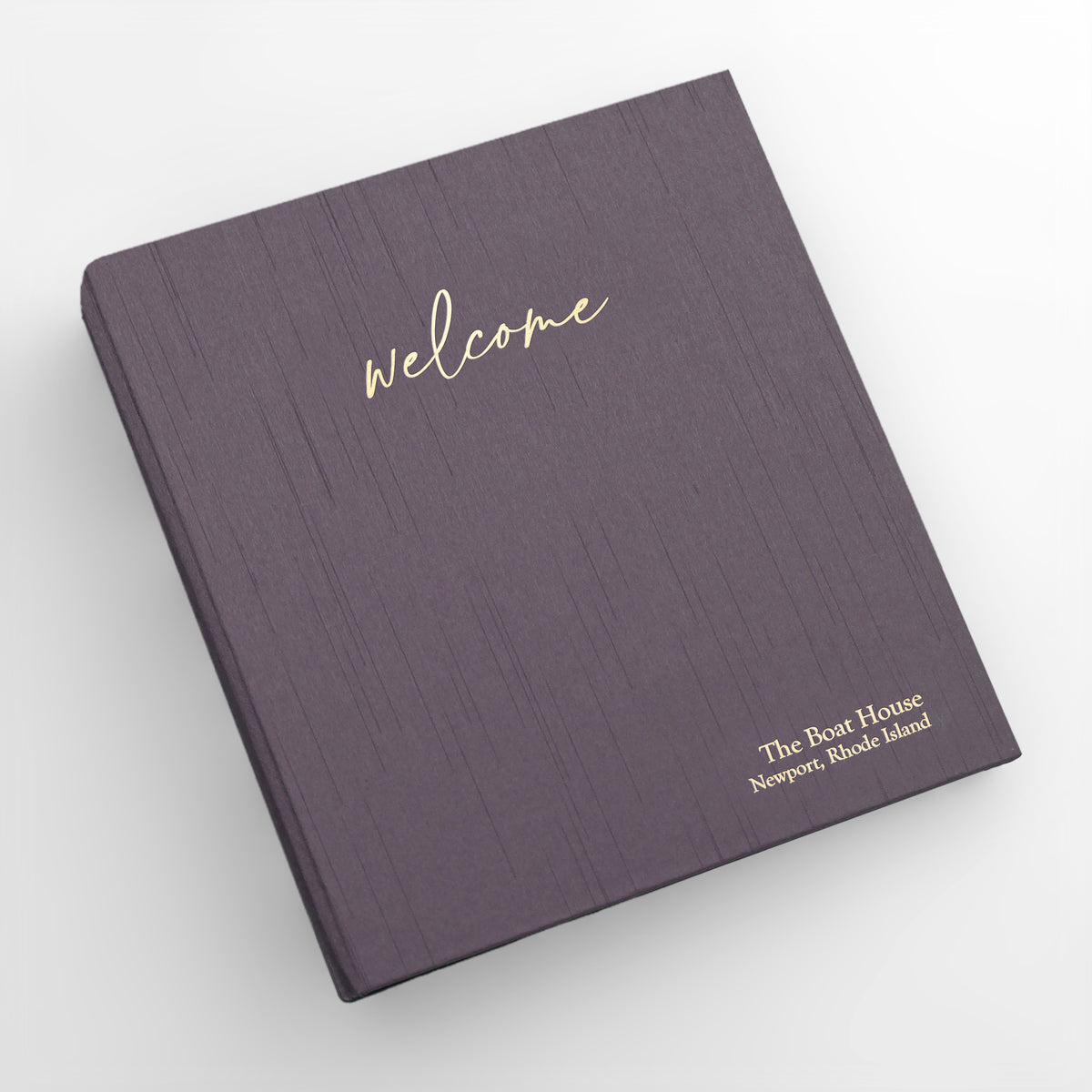 Welcome Binder with Amethyst Silk Cover | Home | Air BNB