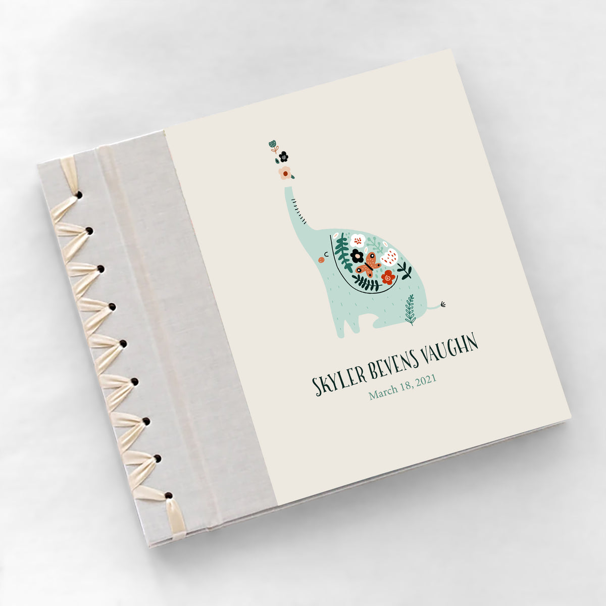 Baby&#39;s First Book | Printed Cover: Elephant | Available Personalized
