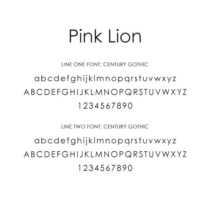 Personalized Baby&#39;s First Book Pink Lion