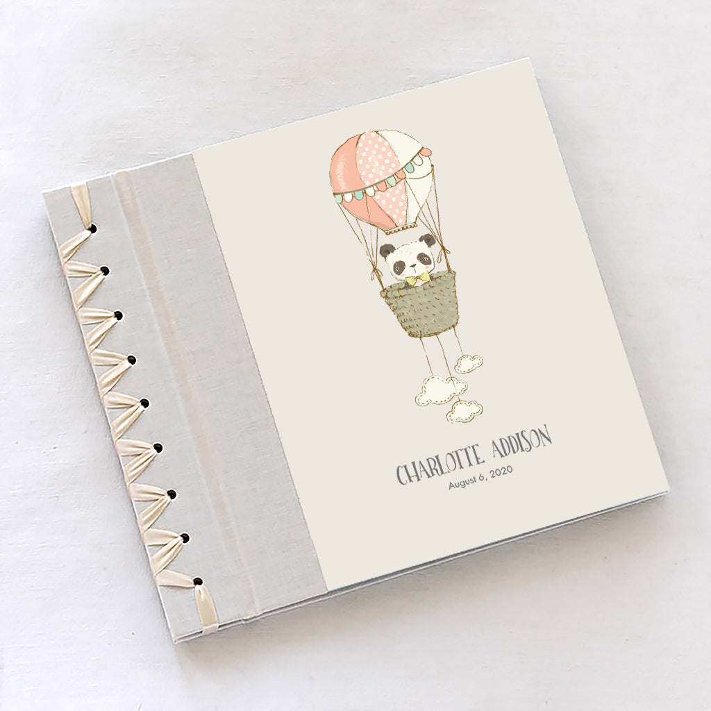Baby&#39;s First Book | Printed Cover: Sky Panda Pink | Available Personalized