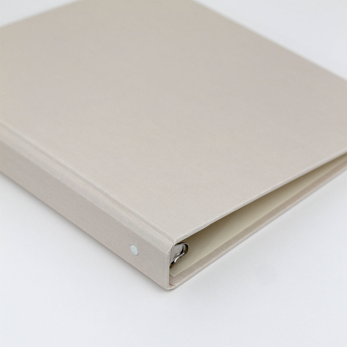 Storage Binder for Photos or Documents with Champagne Silk Cover